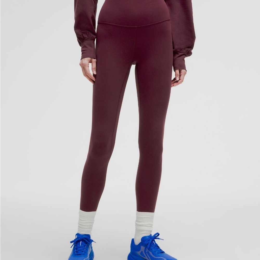 NWT lululemon Align High-Rise Pant 28” size 12 burgundy